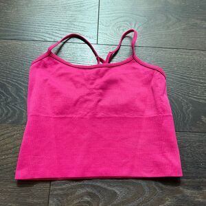 DKNY Women’s Small Pink Ribbed Sports Bra